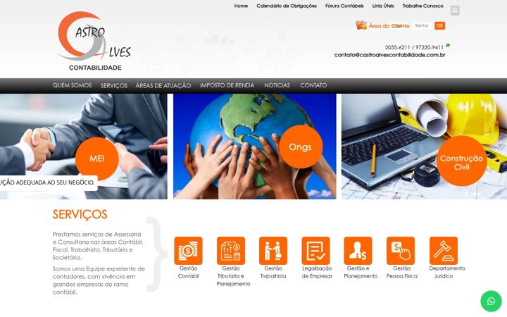 Screenshot of castroalvescontabilidade.com.br