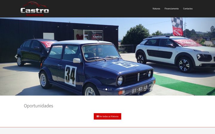 Screenshot of castroautomoveis.com