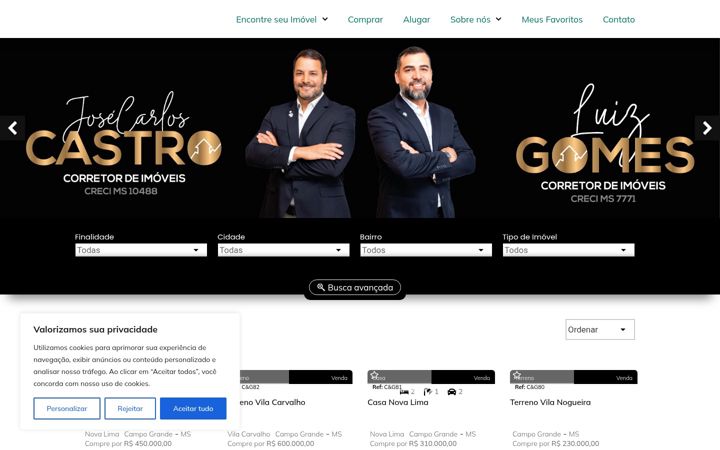 Screenshot of castroegomescorretores.com.br