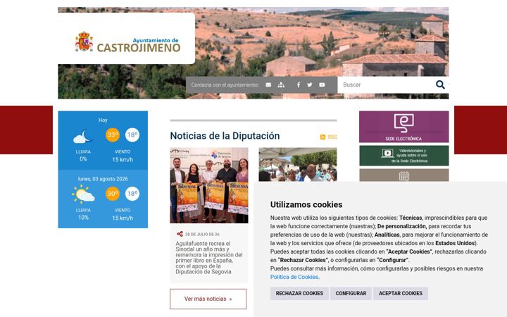 Screenshot of castrojimeno.es