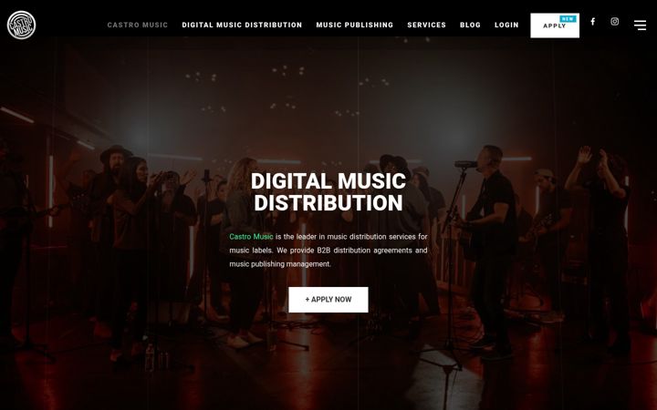 Screenshot of castromusic.com