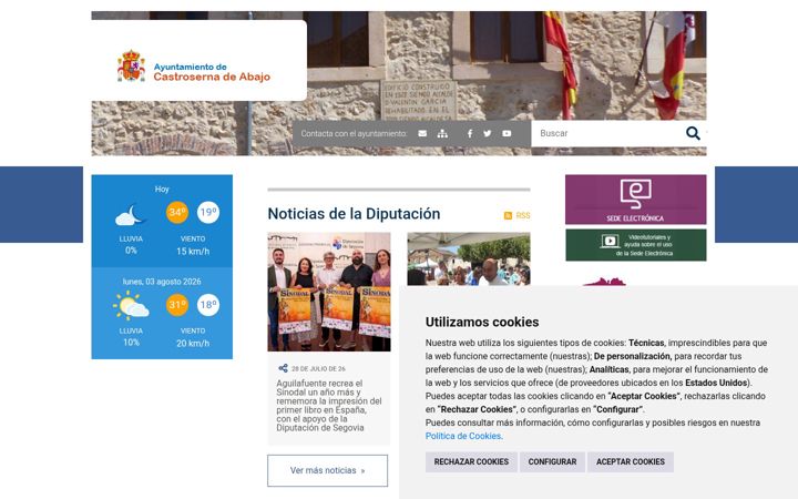 Screenshot of castrosernadeabajo.es