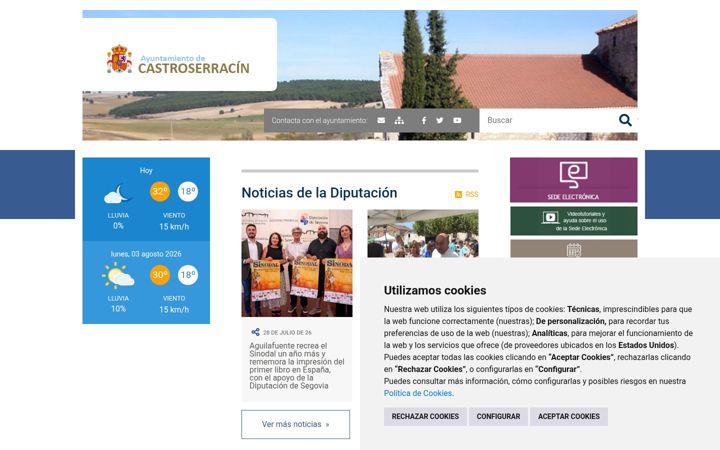 Screenshot of castroserracin.es