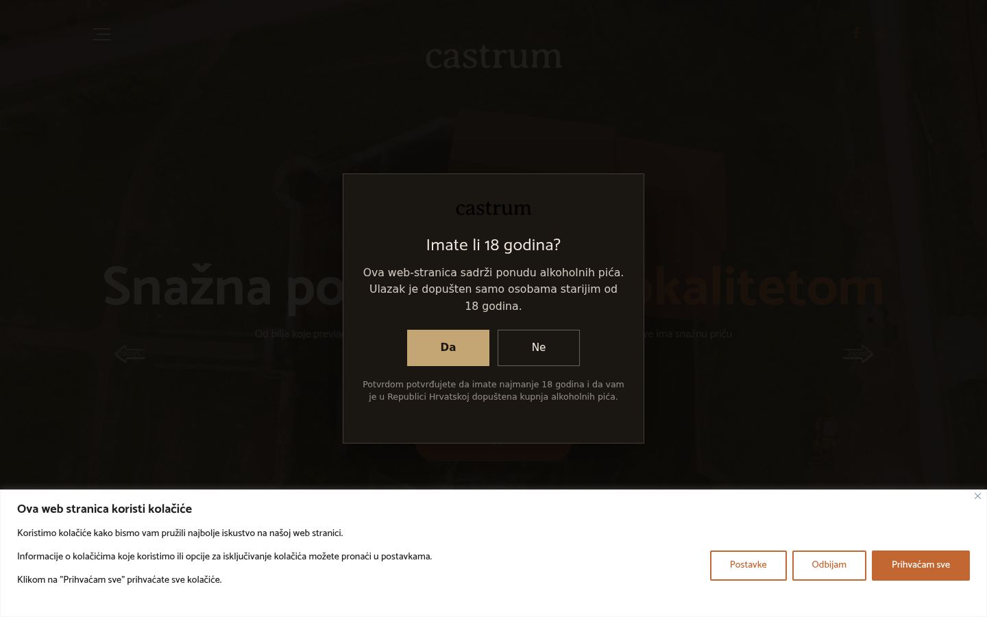 Képernyőkép a bármilyen interakció előtt megjelenő hozzájárulási bannerről
