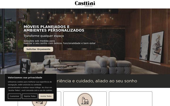 Screenshot of casttinisorocaba.com.br