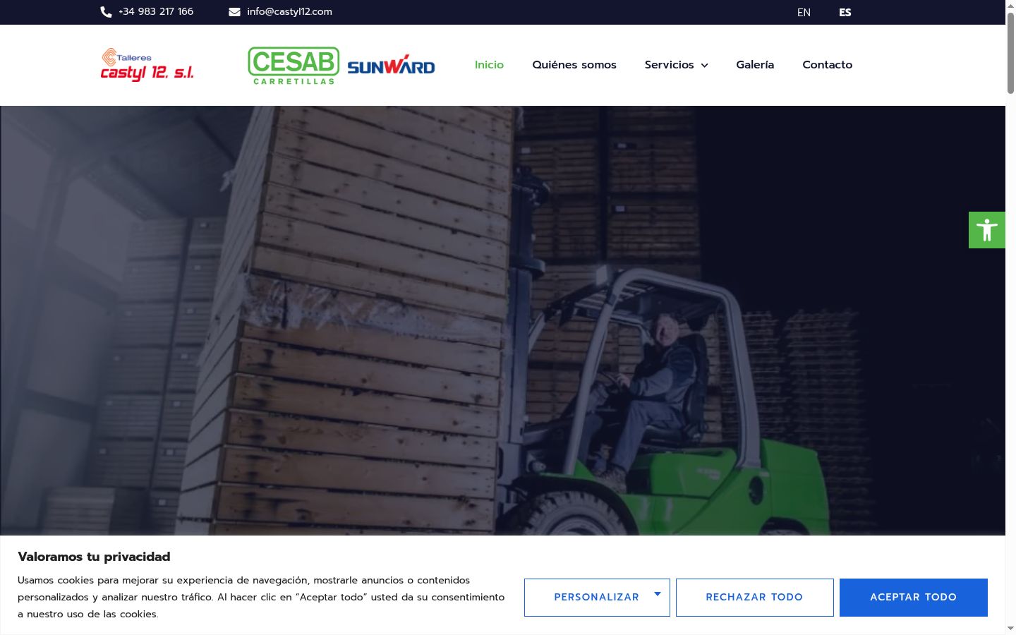 Snímek obrazovky baneru souhlasu zobrazeného před jakoukoli interakcí
