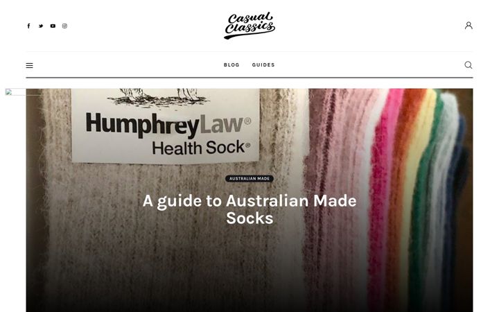 Ekraanipilt saidist casualclassics.com.au