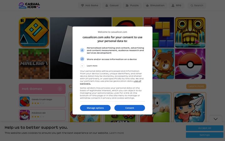 Screenshot of casualicon.com