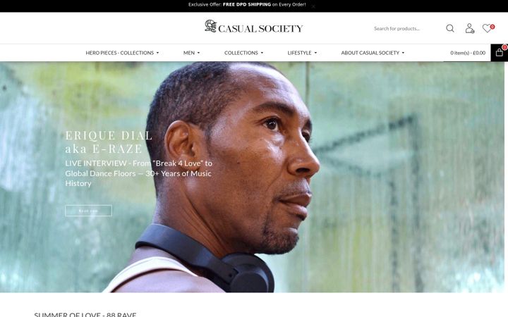 Screenshot of casualsociety.co.uk