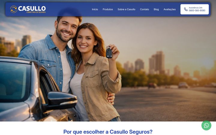 Screenshot of casulloseguros.com.br