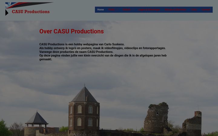 Snímek obrazovky casuproductions.nl