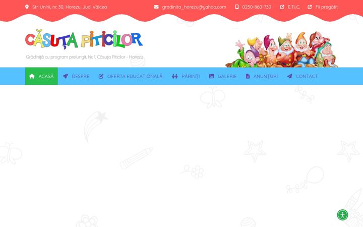 Screenshot of casutapiticilor.ro