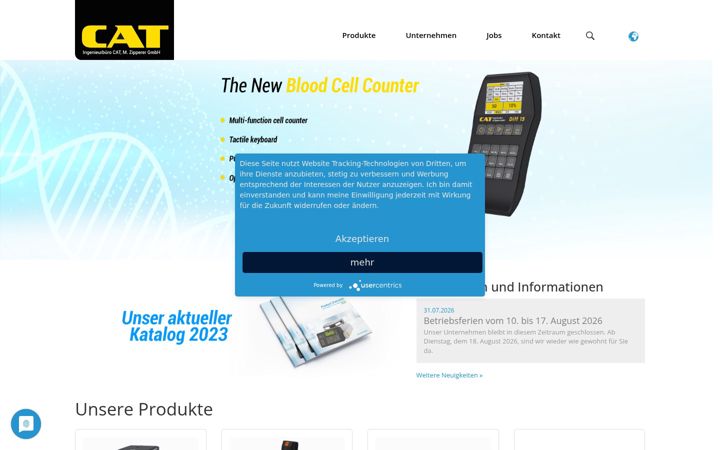 Screenshot of cat-ing.de