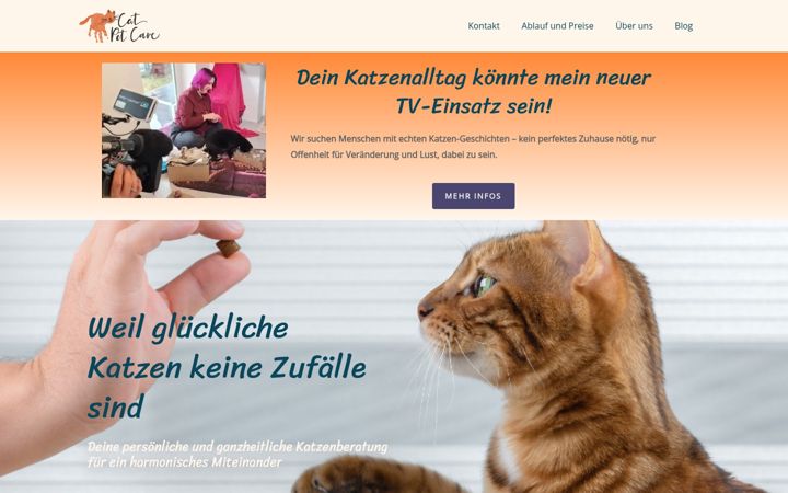 Screenshot of cat-petcare.de