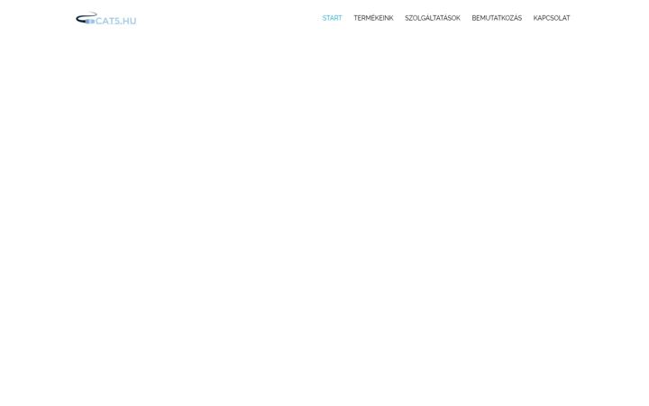 Screenshot of cat5.hu
