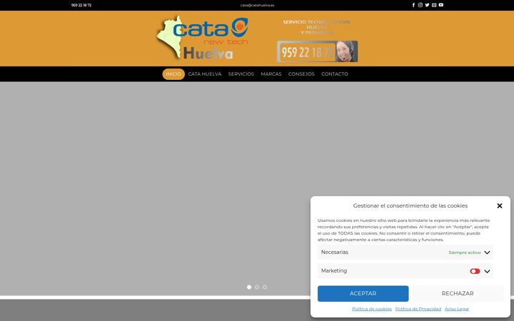 Screenshot of catahuelva.com