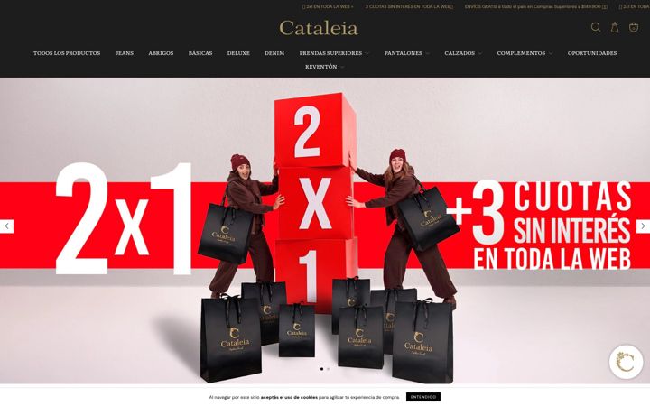 Screenshot of cataleia.com.ar
