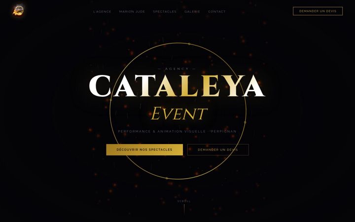 Screenshot of cataleyaevent.fr
