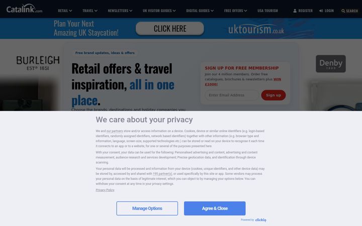 Screenshot of catalink.com