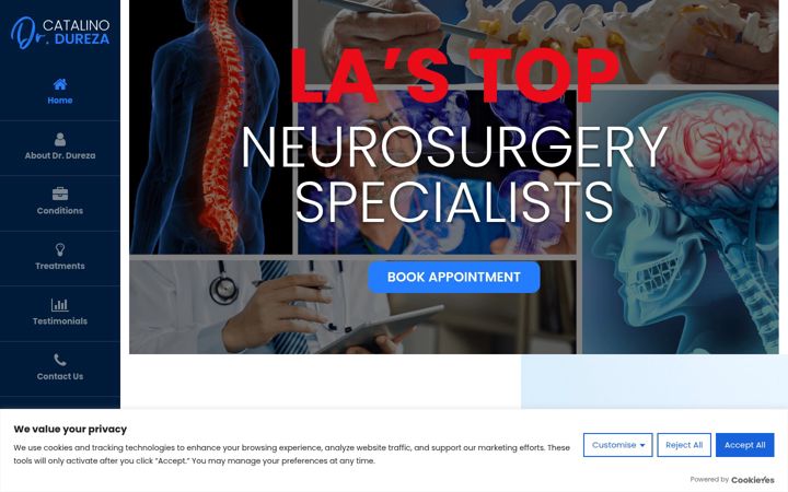 Screenshot of catalinodurezamd.com