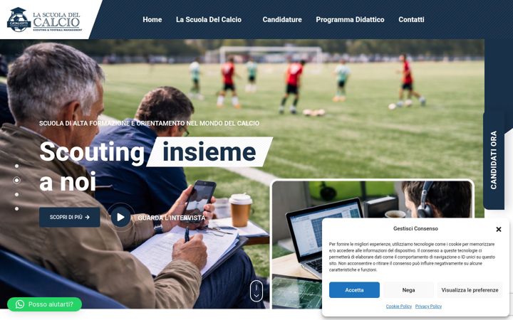 Zrzut ekranu cataliottifootballschool.it