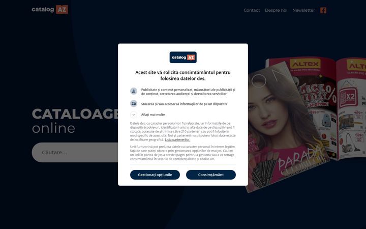 Screenshot of catalog-az.ro