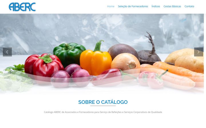 Captură de ecran a catalogoaberc.com.br
