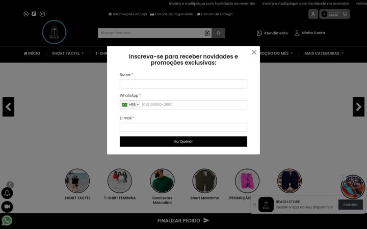 Screenshot of catalogobeach.com.br