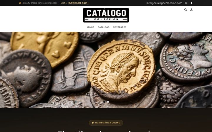 Screenshot of catalogocoleccion.com