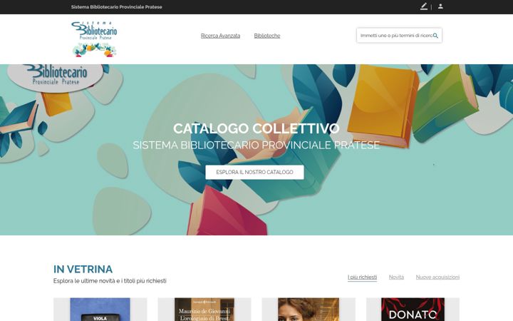Zrzut ekranu catalogoprovinciale.prato.it