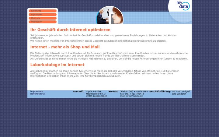 Screenshot van catalogus.de