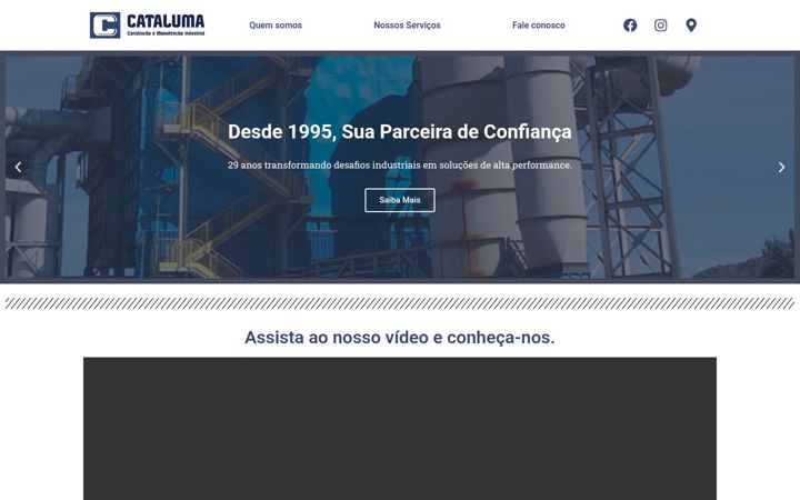 Captură de ecran a cataluma.com.br