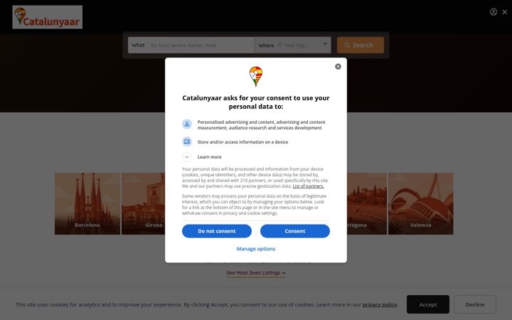 Screenshot of catalunyaarbcn.com