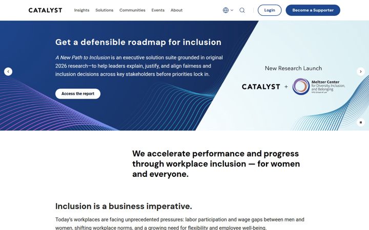 Skärmbild av catalyst.org