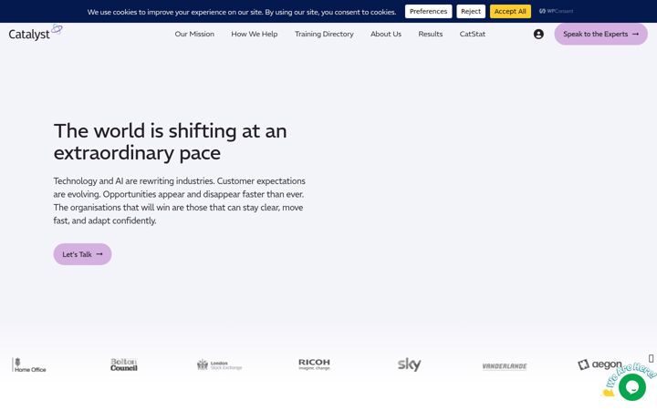 Screenshot of catalystconsulting.co.uk