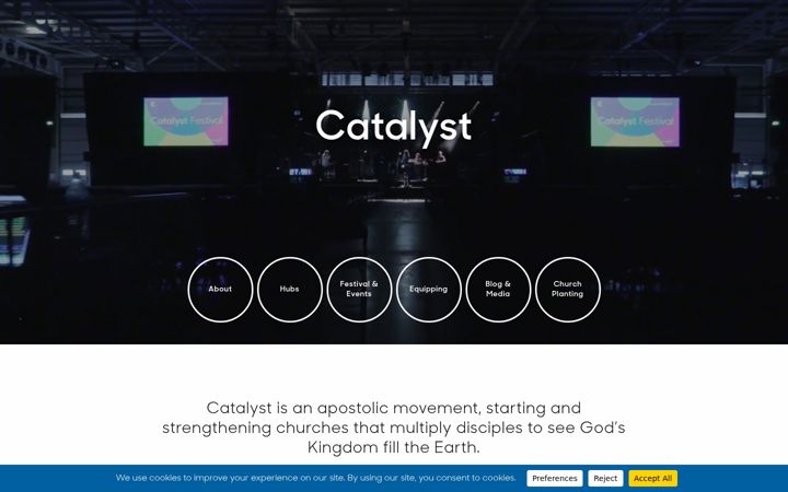Screenshot of catalystnetwork.org