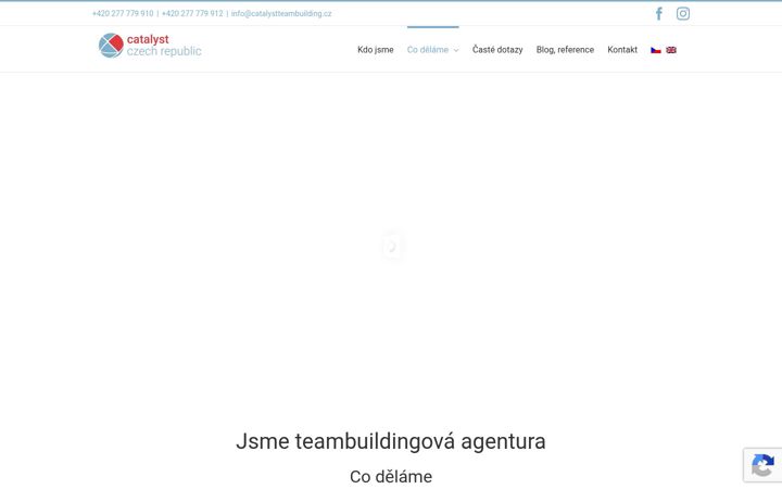 Screenshot ta' catalystteambuilding.cz