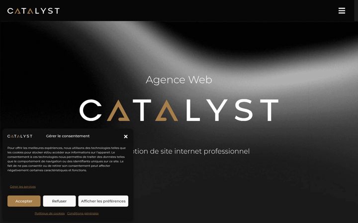 Screenshot of catalystweb.io