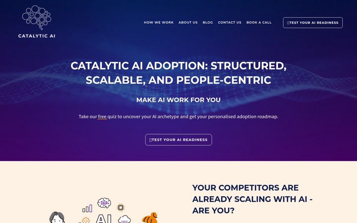 Screenshot of catalyticai.co.uk