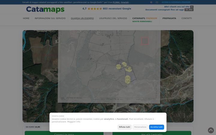 Zrzut ekranu catamaps.it
