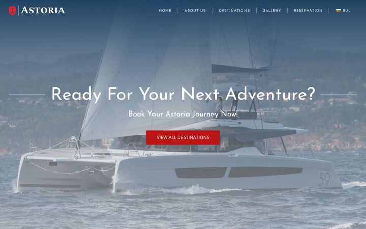 Screenshot of catamaranastoria.com