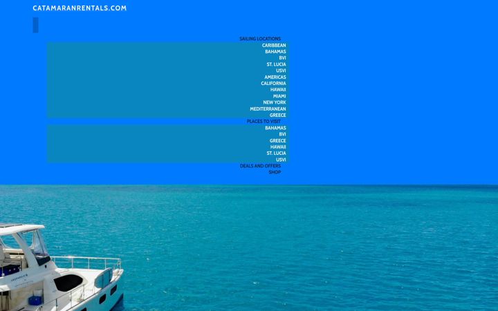 Screenshot of catamaranrentals.com