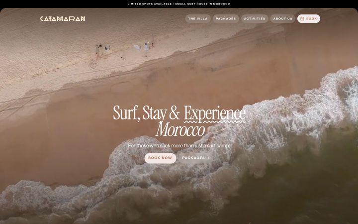Screenshot of catamaransurf.com