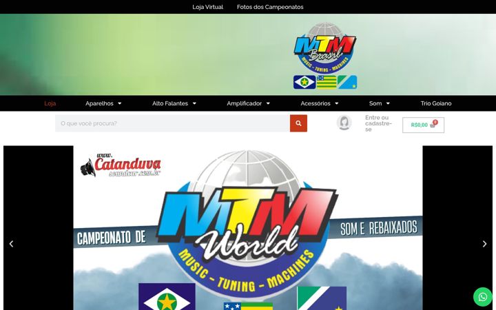 Screenshot of catanduvasoundcar.com.br