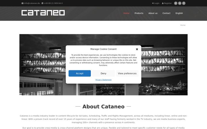 Screenshot of cataneo.de