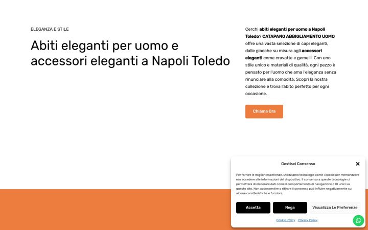 Screenshot of catapanoabbigliamento.it