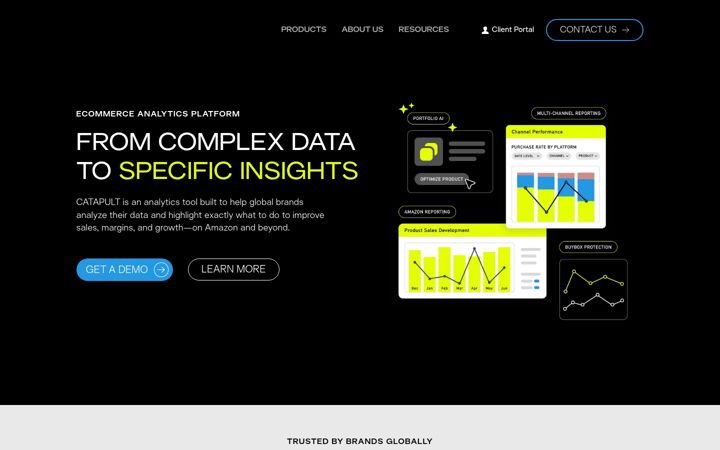 Screenshot ta' catapult-analytics.com