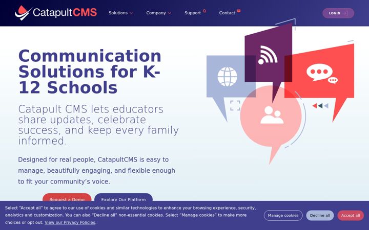 Screenshot of catapultcms.com