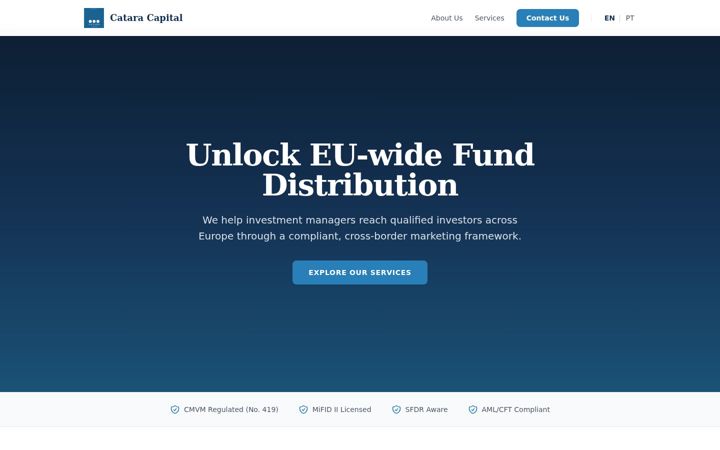 Screenshot of catara.eu