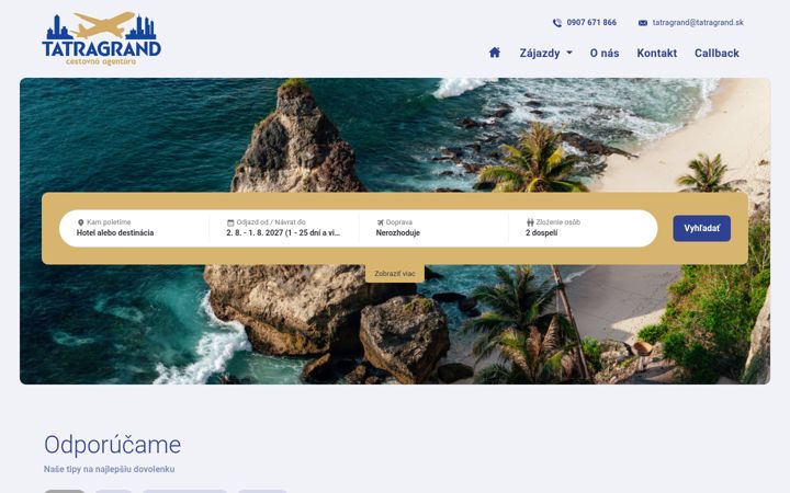 Screenshot of catatragrand.sk